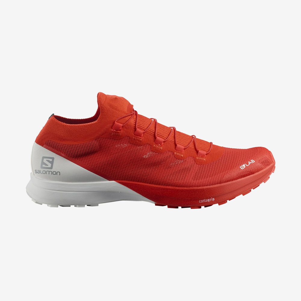 SALOMON UK S/LAB SENSE 8 - Mens Trail Running Shoes Red,VOUY40358